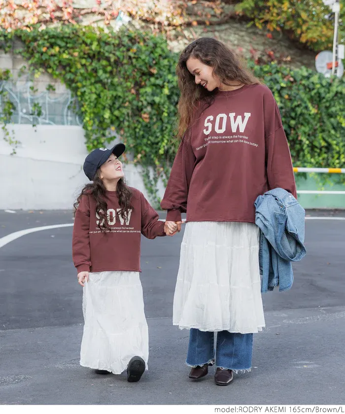 日本 COCA - 定番美式復古LOGO大學T-大人-肉桂棕