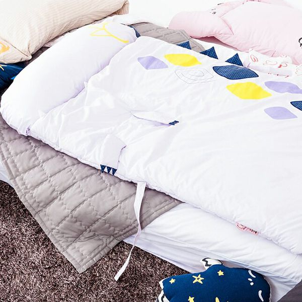 韓國Daby - 大怪獸兒童睡袋-恐龍Dinoy(淺紫) (適用：1~6歲，尺寸：80 x 135 公分 (枕頭 80x32/ 軟墊80x103公分))