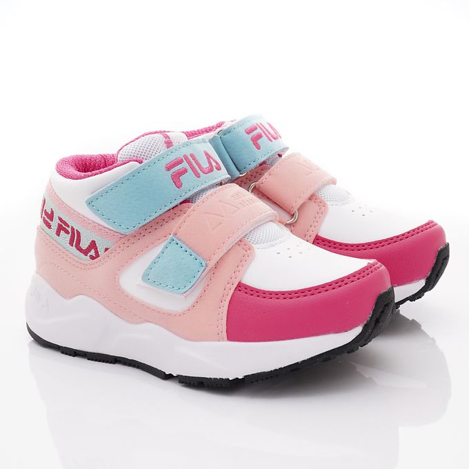 FILA - FILA機能慢跑運動鞋-2-J432X-155桃藍粉(中大童段)-運動鞋-桃藍粉