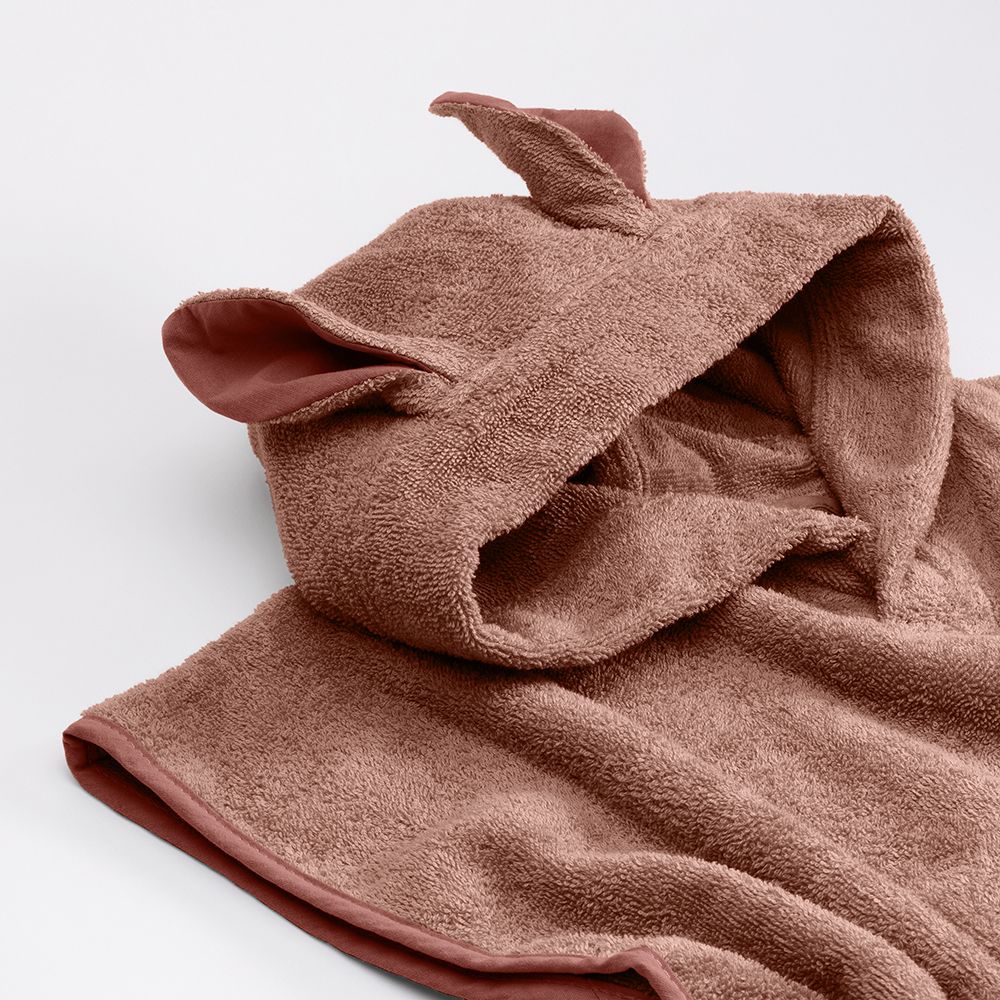 Poncho Towel Kangaroo 袋鼠斗篷浴巾-棕色-單入