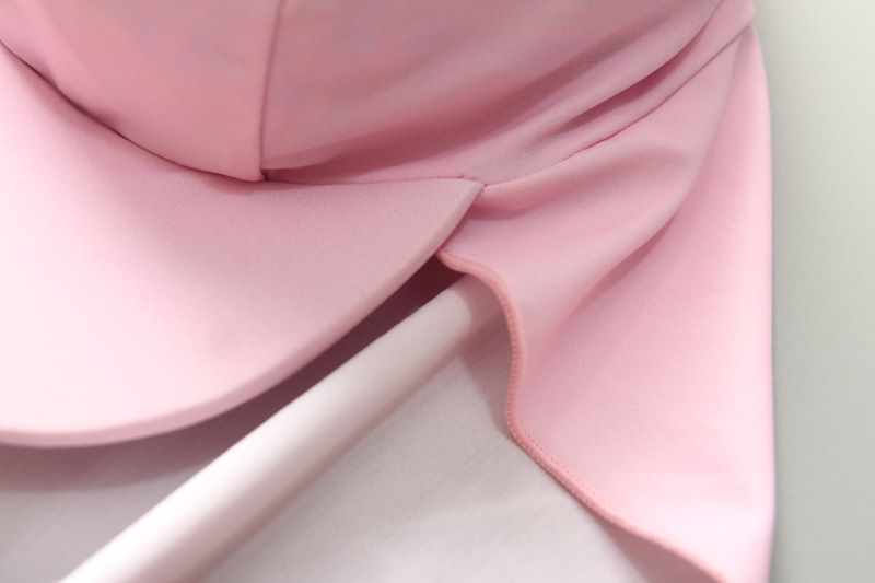 女寶防曬長袖連身泳裝套裝(附帽子)-美人魚-粉色