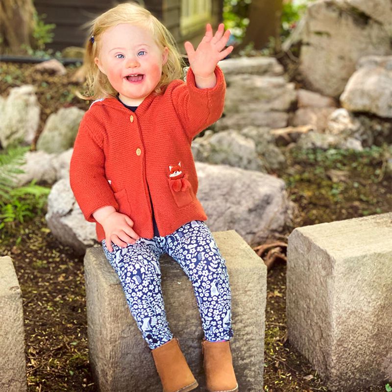 英國 JoJo Maman BeBe - 開襟羊毛衫-可愛小狐狸