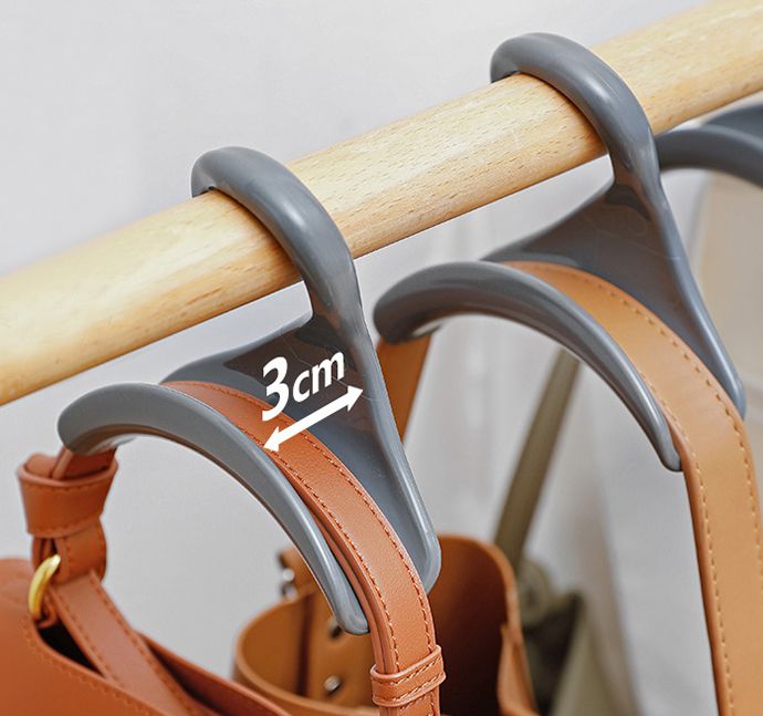 日本霜山 - 無痕多用途絲巾/領帶/包包收納掛勾-3入