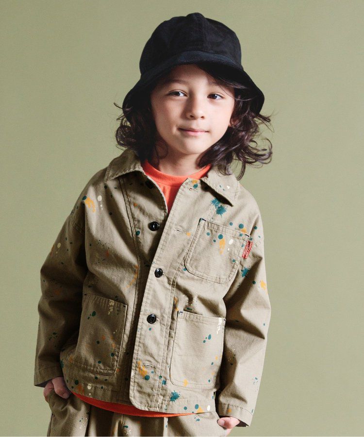 日本 BREEZE - 美式帥氣翻領夾克/薄外套-格紋-黑白