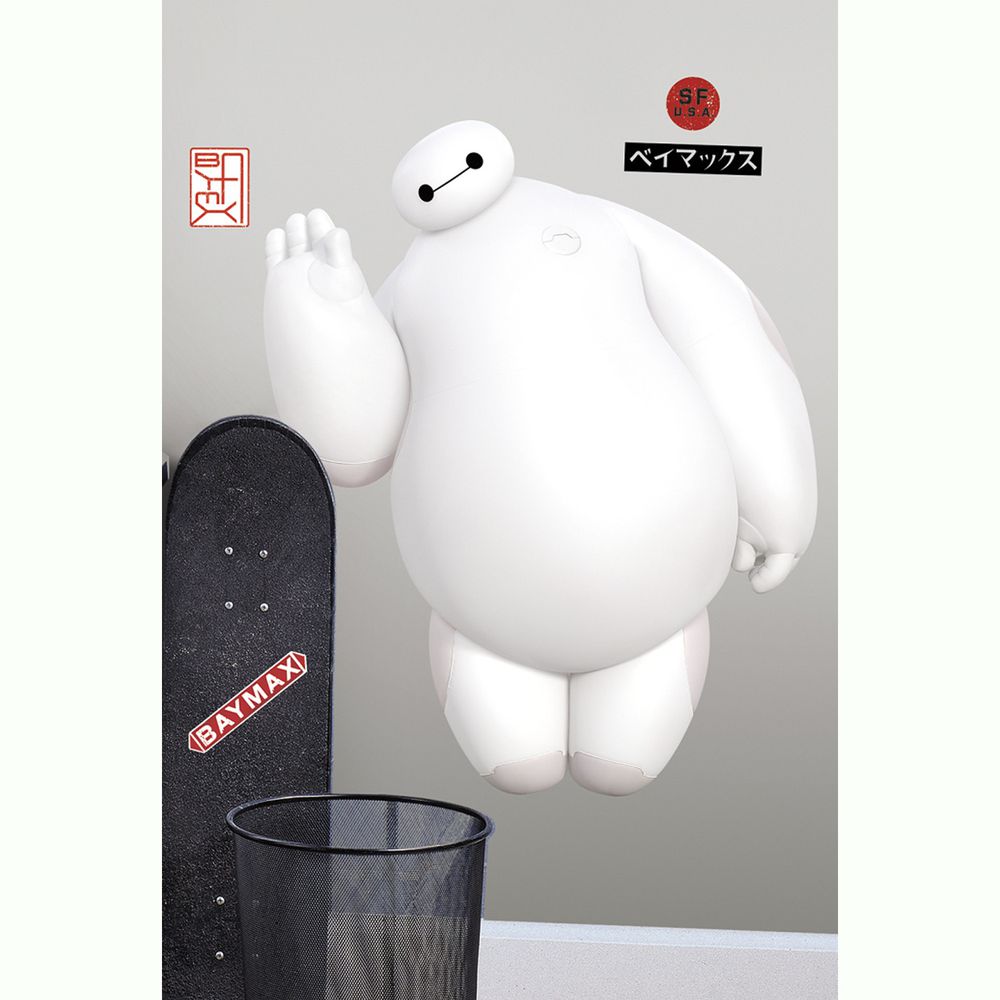 美國進口壁貼-大白杯麵Baymax