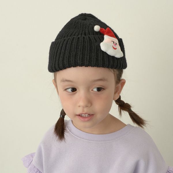 日本 Lycee mine - 耶誕風童趣造型針織帽-聖誕老人-薰衣草 (F(48-52))