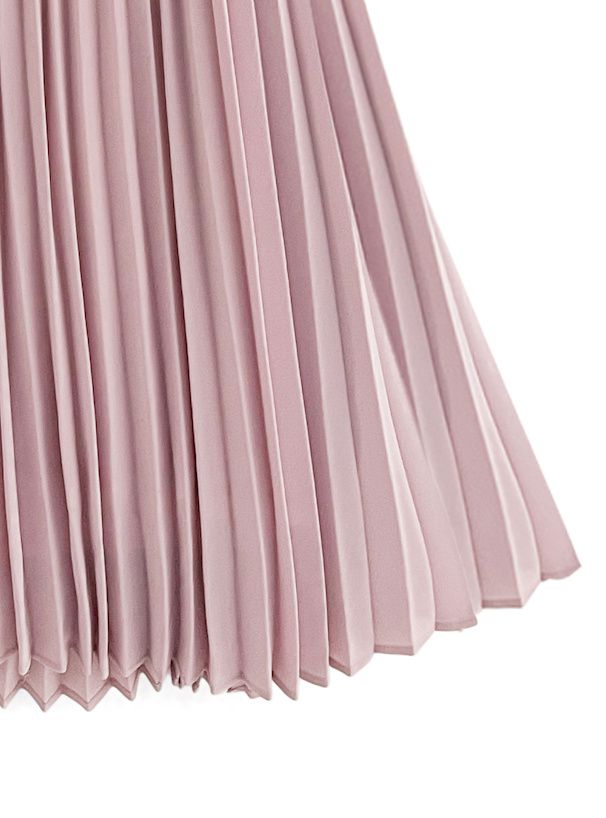 日本 GRL - 甜美時光收腰百摺短袖洋裝-黑