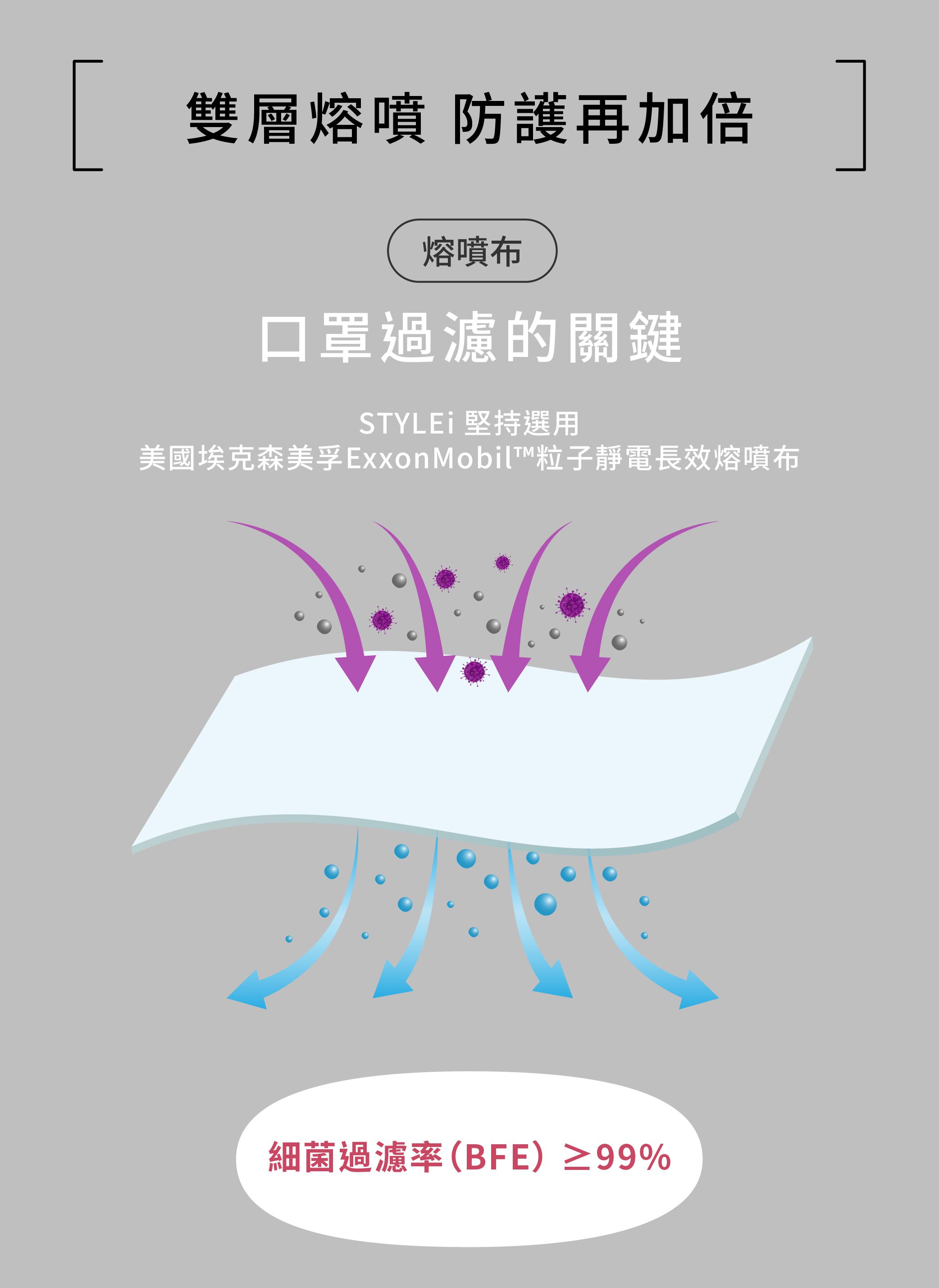 公主系漸層、爆走恐龍【STYLEi 史戴利】雙鋼印兒童口罩