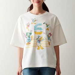 日本千趣會 - 純棉迪士尼印花短袖上衣(大人)-數字6