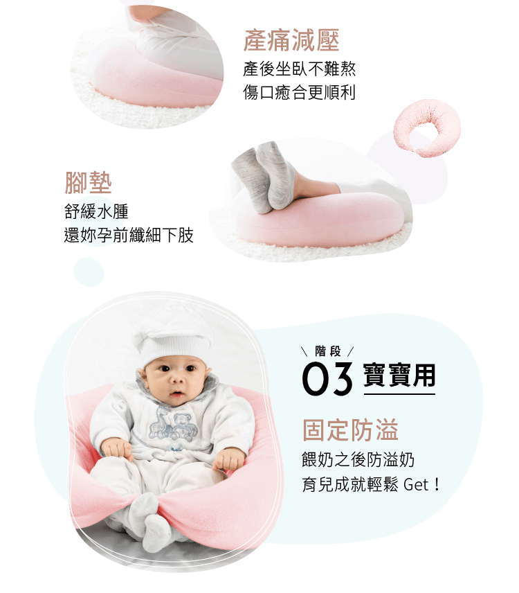 六甲村 Mammy Village - 經典孕婦哺乳枕-秘境藍