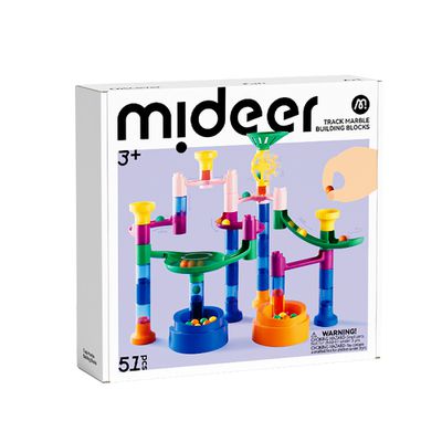 MiDeer - 立體軌道球積木組-穿越迷宮(51pcs)