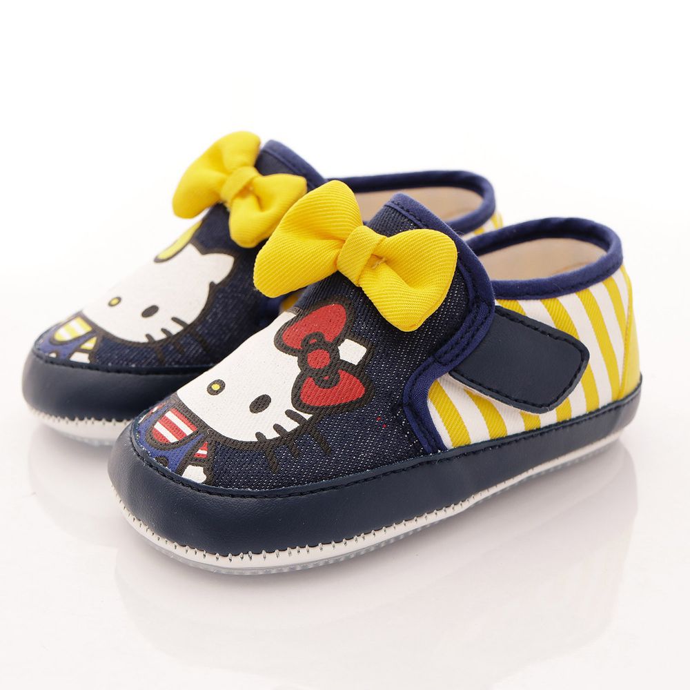 HELLO KITTY - 凱蒂卡通童鞋-軟軟學步鞋款(寶寶段)-藍黃