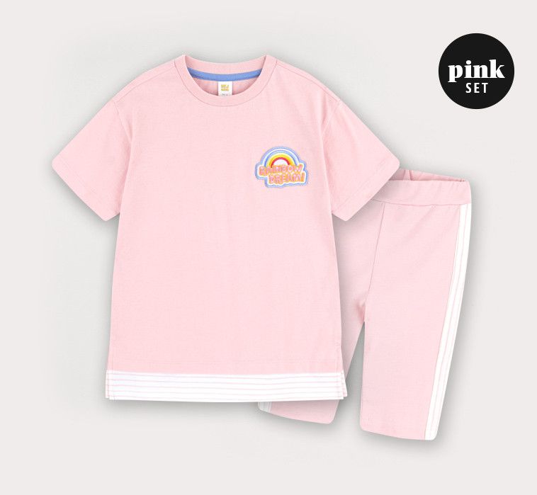 韓國 HEJMINI - 彩虹套裝-黑