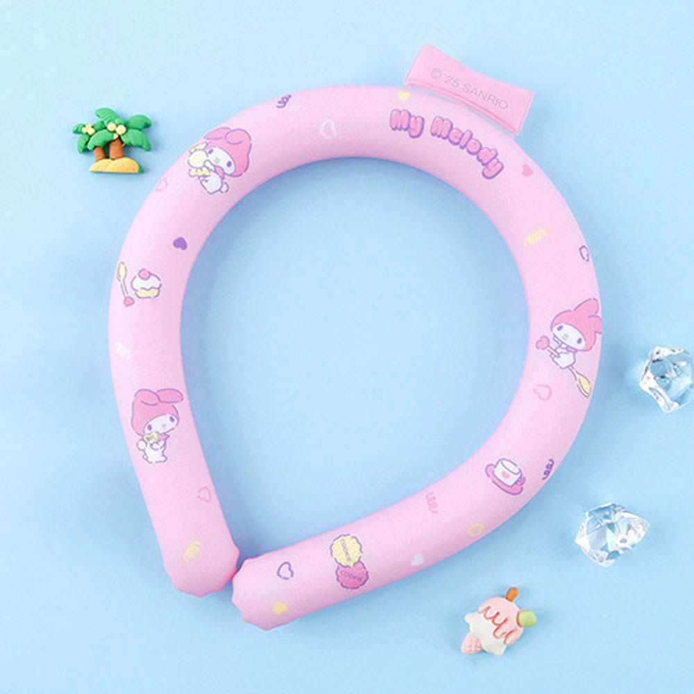 瞬間降溫卡通涼感環-卡通人物美樂蒂-粉 (頸圍約32cm)