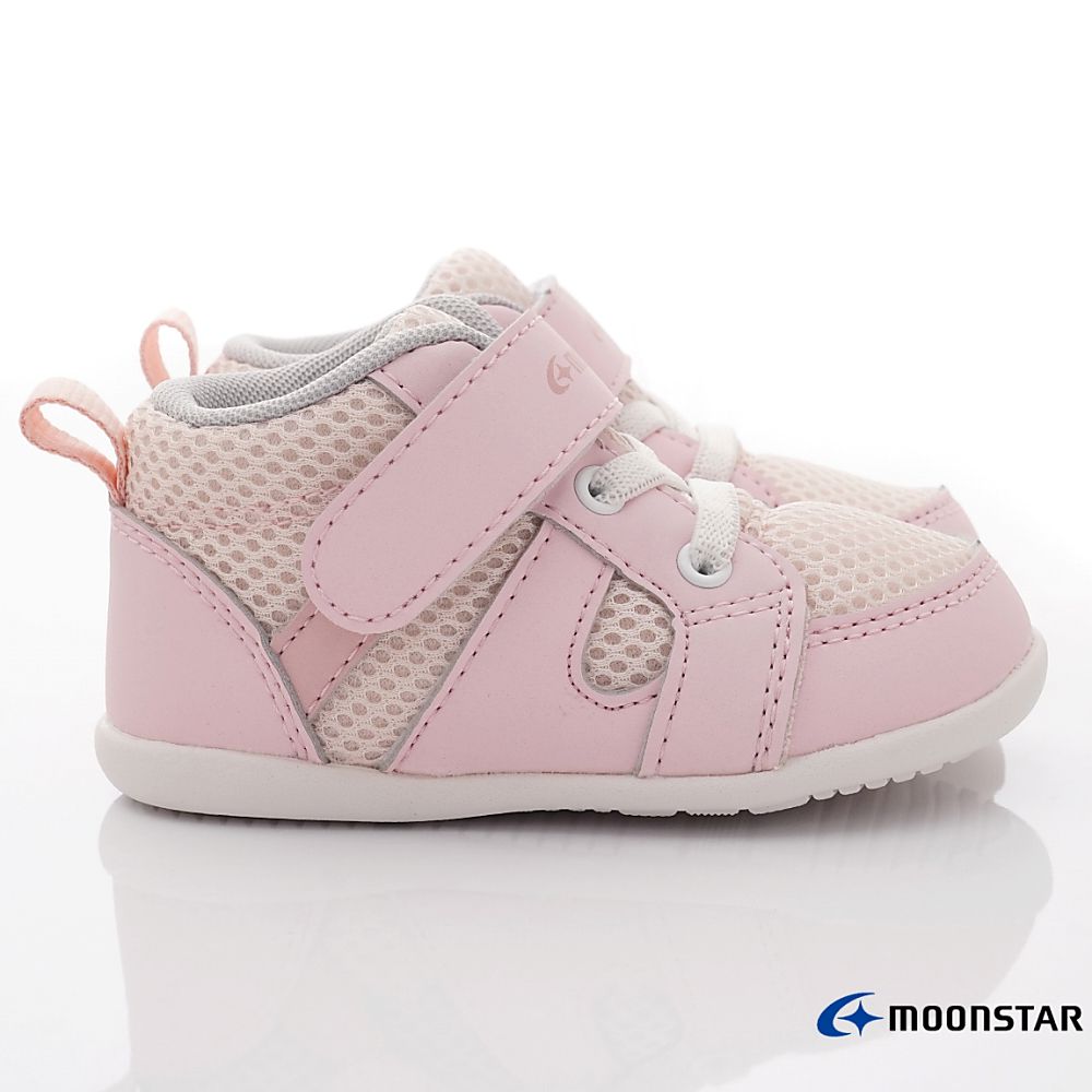 Moonstar日本月星 - 寶寶護踝學步款(寶寶段)-學步鞋-粉