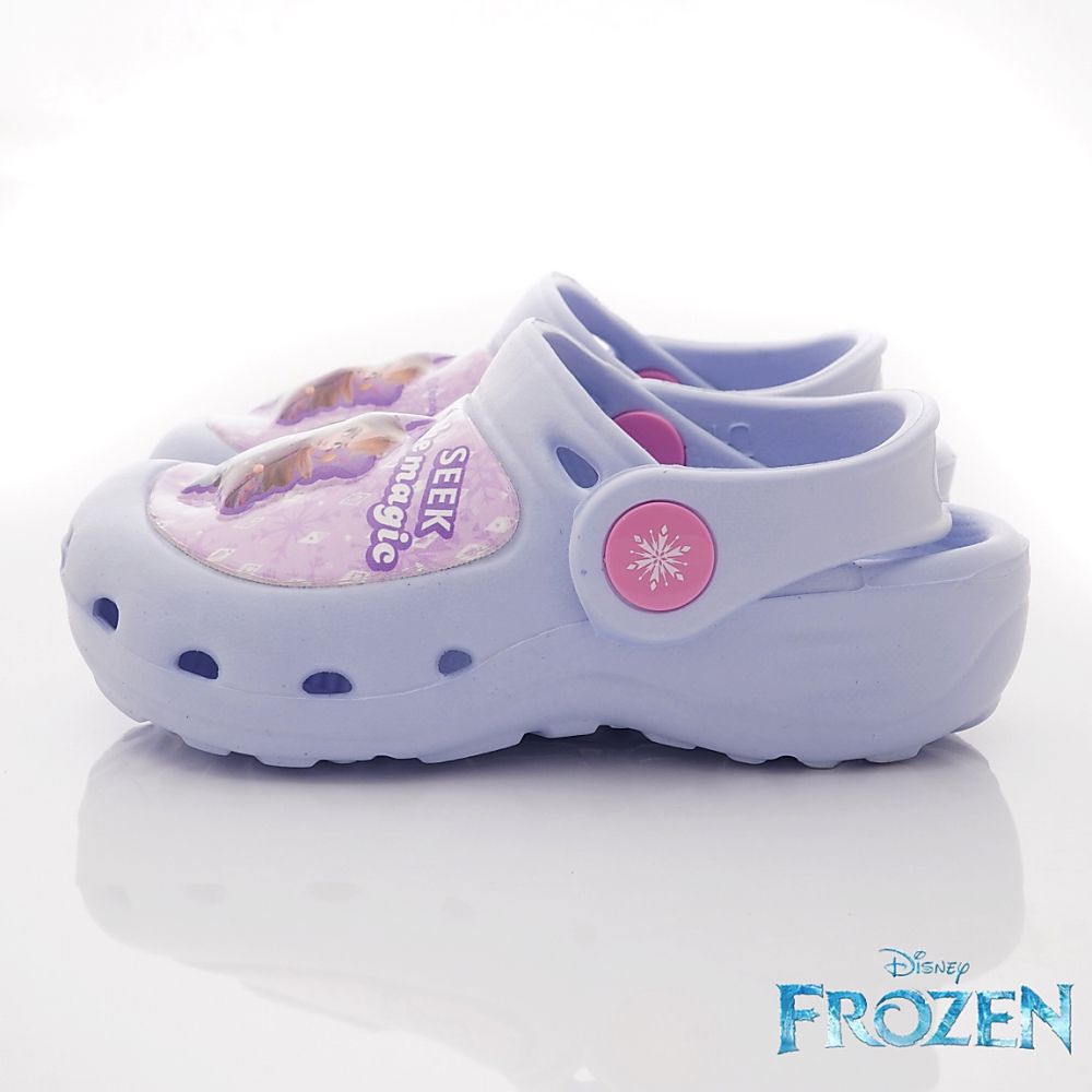 台灣製冰雪奇緣電燈園丁鞋(中小童段)-涼拖鞋-粉藍