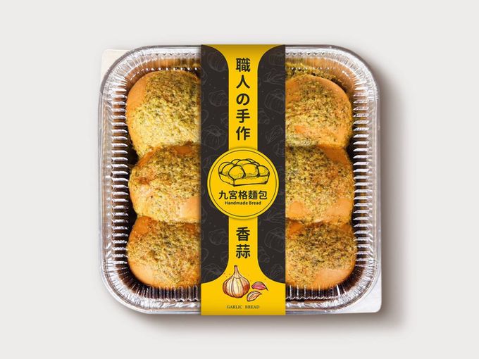 拌伴餐飲 - 山吐司 (九宮格-香蒜)-360克/盒