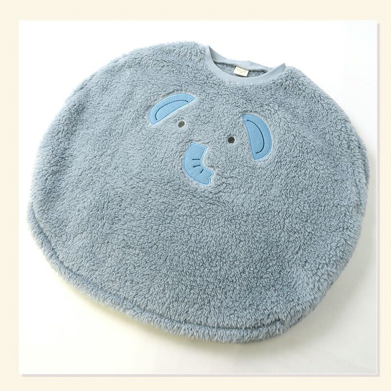 日本 ZOOLAND - 可愛動物造型室內絨毛背心-熊-摩卡