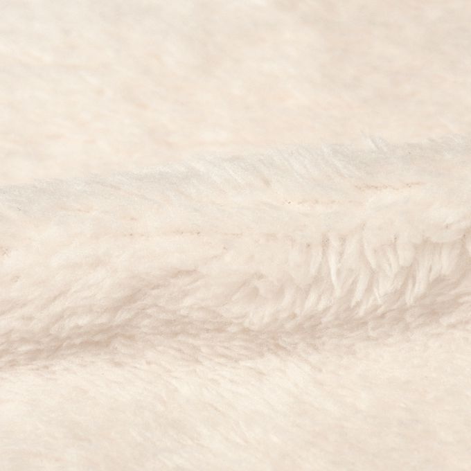 akachan honpo - 刷毛夾克-小貓口袋-象牙白色