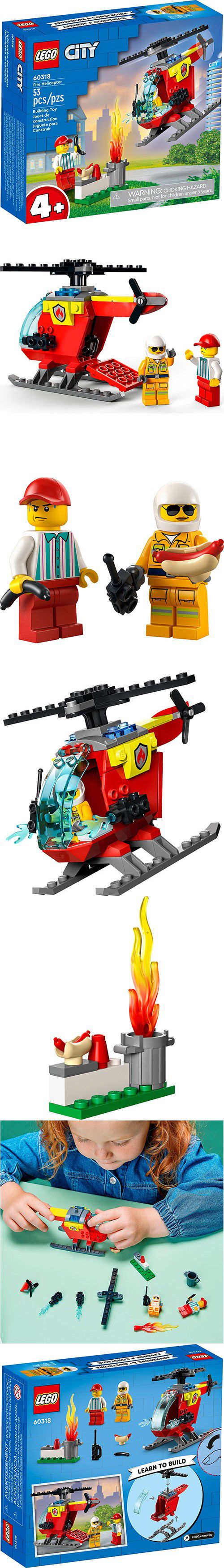 樂高 LEGO - 樂高積木 LEGO《 LT60318 》City 城市系列 - 消防直升機-53pcs