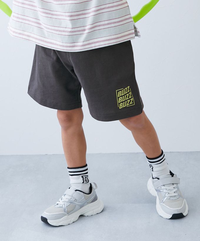 日本 devirock - 夏日印花純棉寬版短褲-棋盤格-黑白