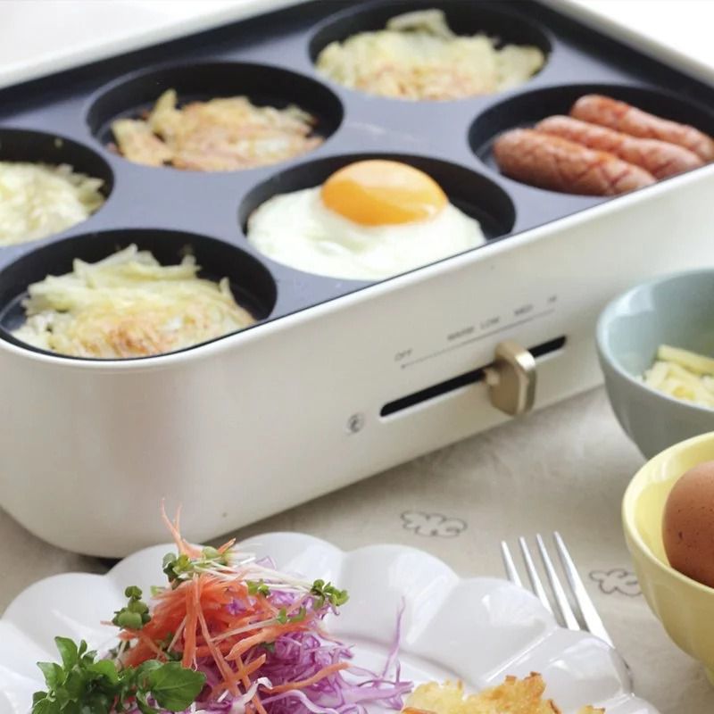 日本 BRUNO - 多功能電烤盤專用配件 六格式料理盤