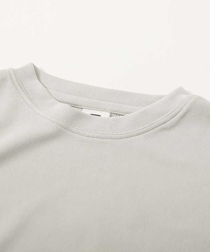 日本 devirock - 涼感速乾網眼 超舒適短袖上衣-英文logo-黑