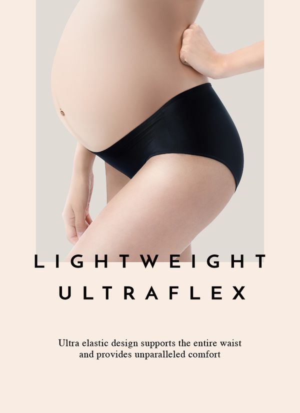 六甲村 Mammy Village - 零著感超彈性低腰內褲-低調黑
