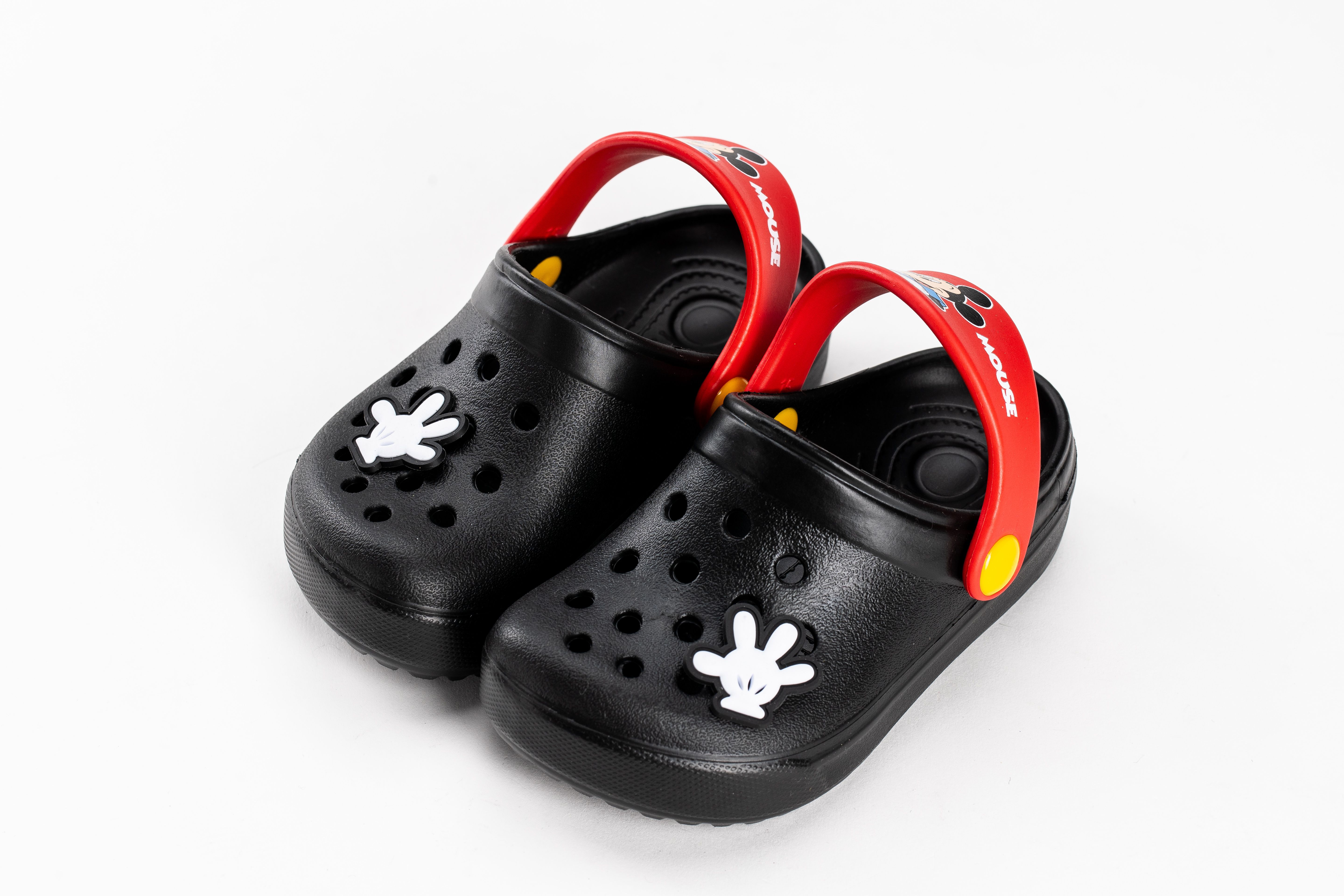 akachan honpo - 米奇造型防水休閒涼拖鞋-黑色