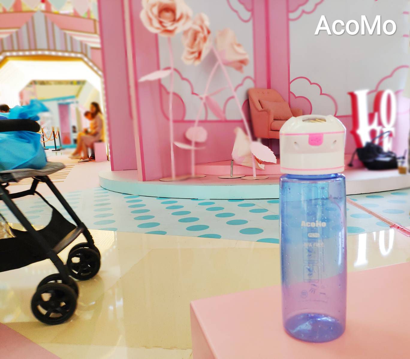 AcoMo - PS III 90秒隨身奶瓶奶嘴殺菌器-附大小底座-粉-385g