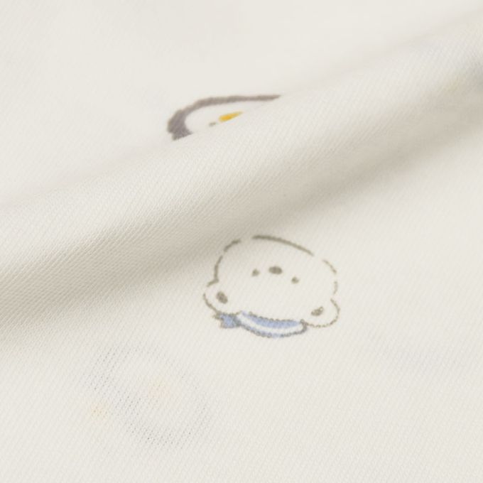 akachan honpo - 新生兒內衣4件組-米白色 (肚衣:50cm蝴蝶裝:50~60cm)