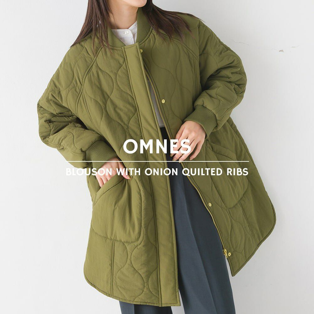 日本 OMNES - 休閒絎縫微長版大衣外套-黑