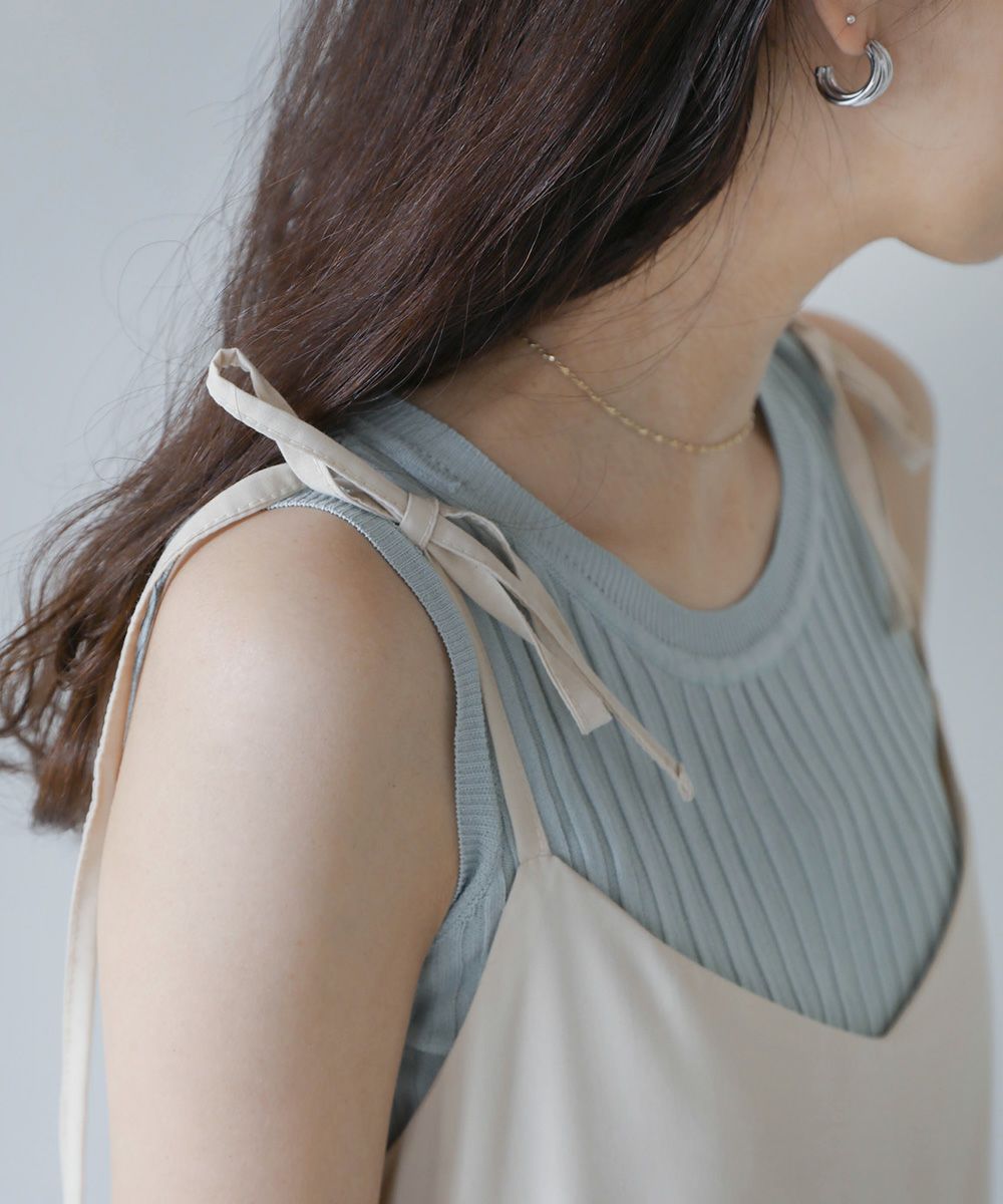 日本 Bou Jeloud - 可愛綁帶層次吊帶裙/洋裝-淺粉