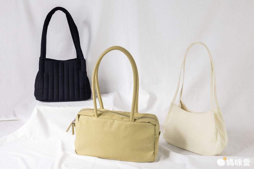 韓國 ithinkso - PUFFY雲朵輕量肩背/手提包-神秘黑 (25X20.5X12CM)