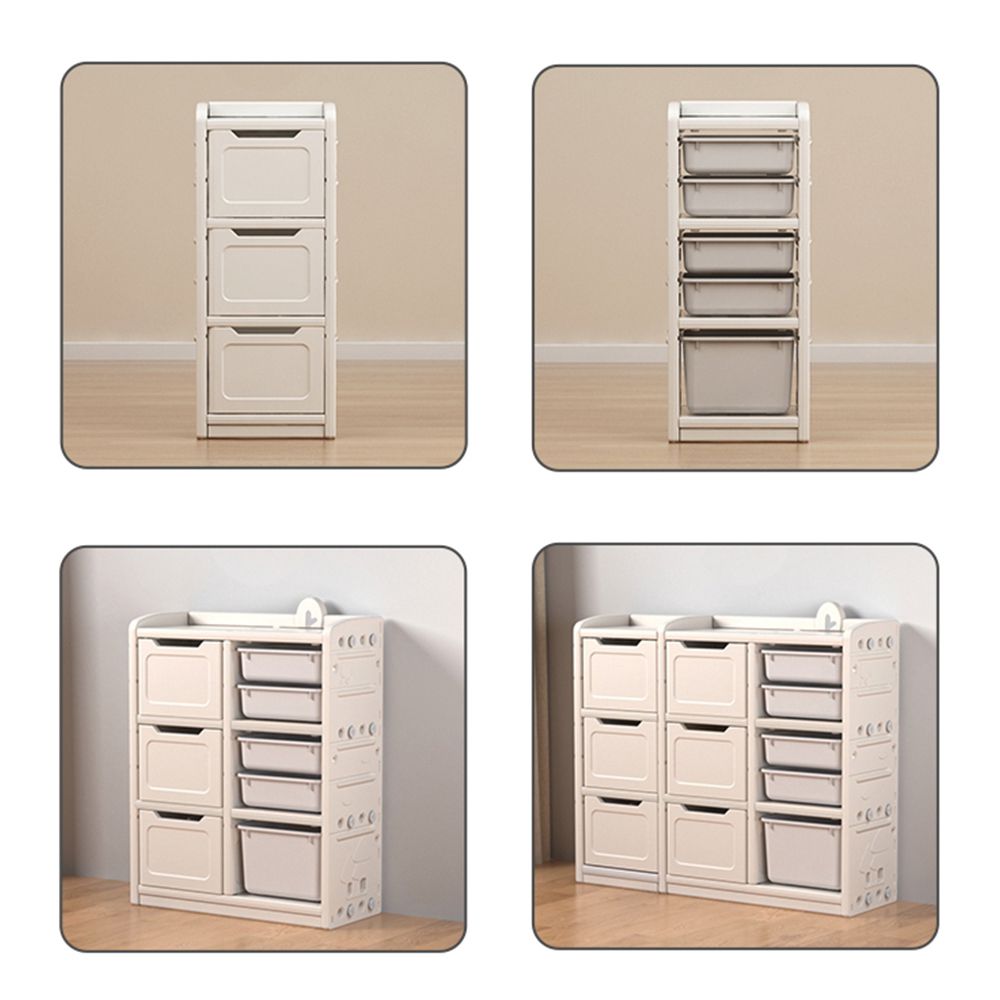 Caring - 多功能兒童收納櫃-童趣大象款 ((129x32x97cm))