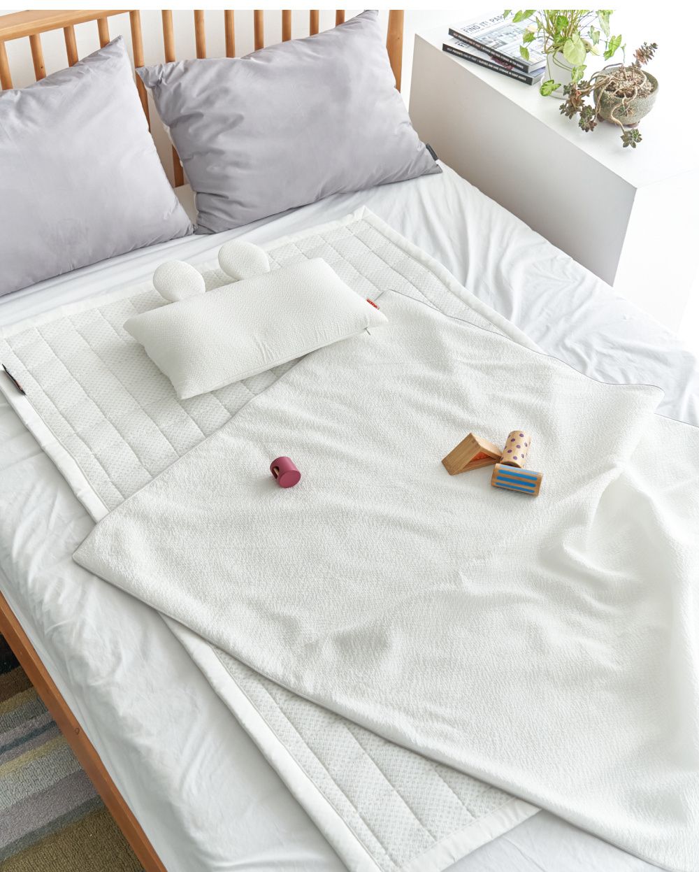 韓國 Hello HiZoo - 3D Aqua Mesh透氣涼感嬰幼兒抗菌防蟎被 ((兒童款W100xL150cm))