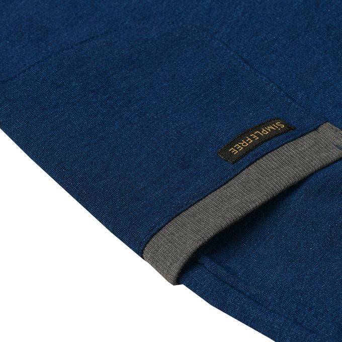 akachan honpo - 10分褲-大口袋-深藍色