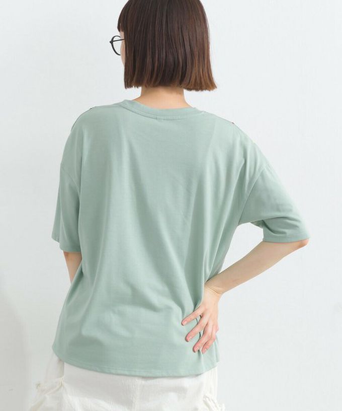 日本 Lupilien - 唯美刺繡舒適棉短袖上衣-星座-米白