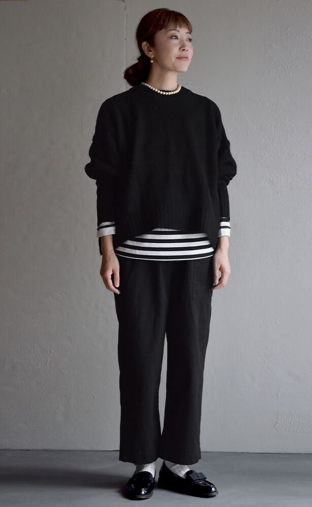 日本 zootie - 柔軟圓領短版針織毛衣-咖啡牛奶