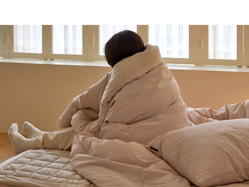 韓國 Maatila - 高密度60支棉舒柔超細纖維棉被(冬被)-草莓拿鐵