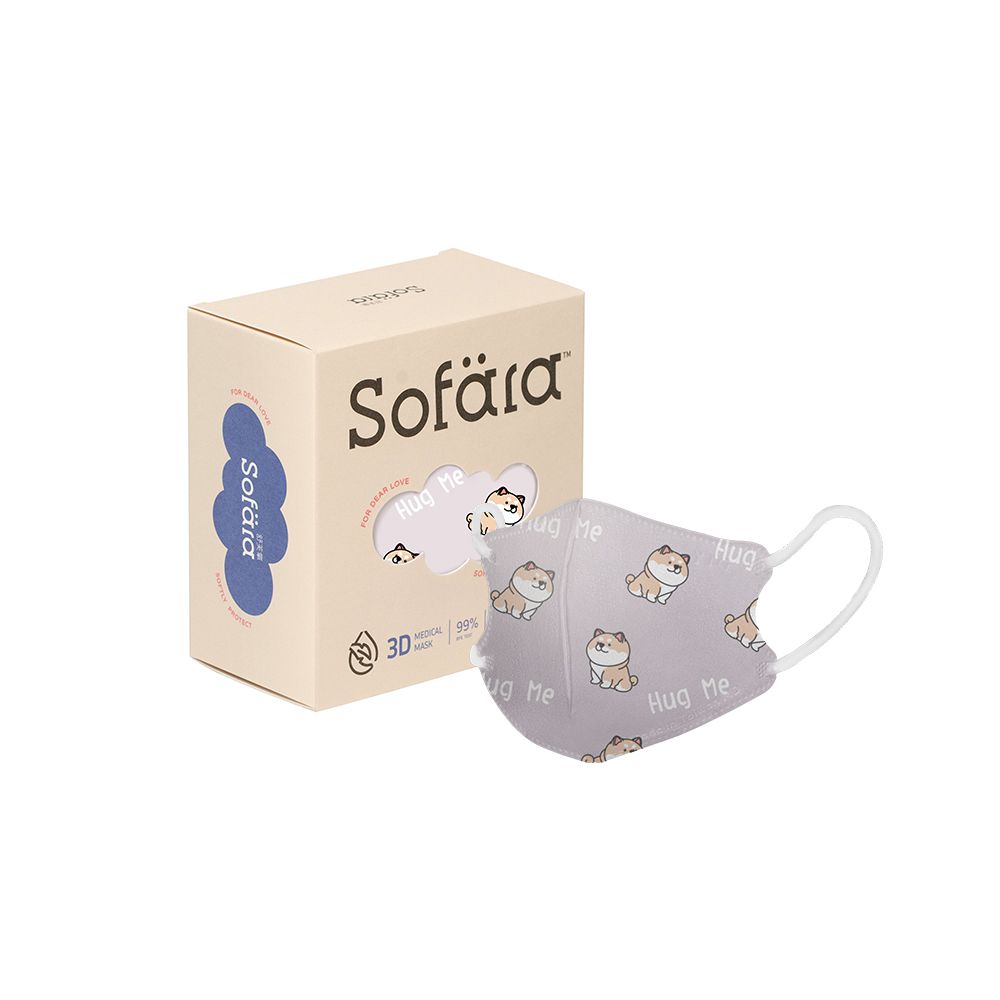 嬰兒3D空氣口罩-肥肥阿柴款-0-18個月適用-30入/盒