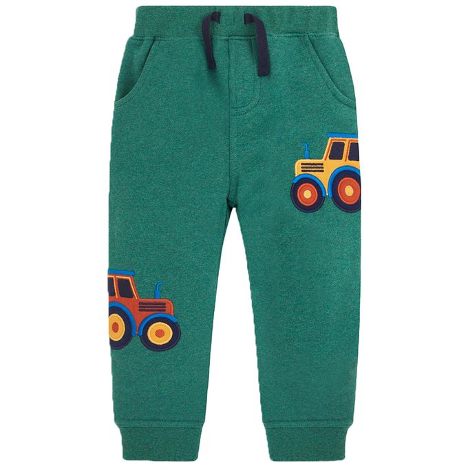 英國 JoJo Maman BeBe - 保暖100%純棉長褲-牽引機