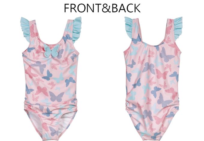 德國Playshoes - 抗UV防曬兒童連身泳裝-蝴蝶