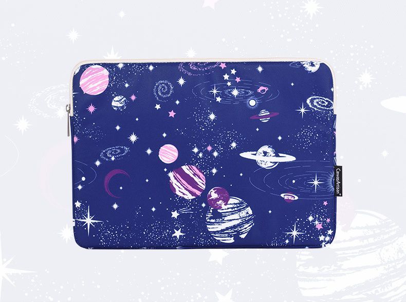 防潑水電腦包-藍色星球