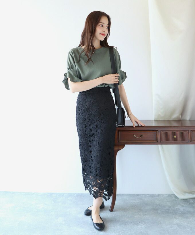 日本 BLUE EAST - 棉麻透氣涼爽短袖上衣-米杏