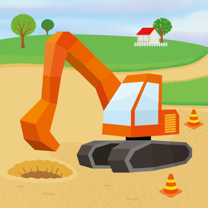 立體拼貼遊戲-交通工具