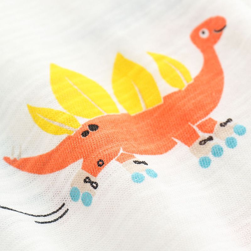 純棉連帽防曬外套/空調外套-恐龍世紀-淺藍色