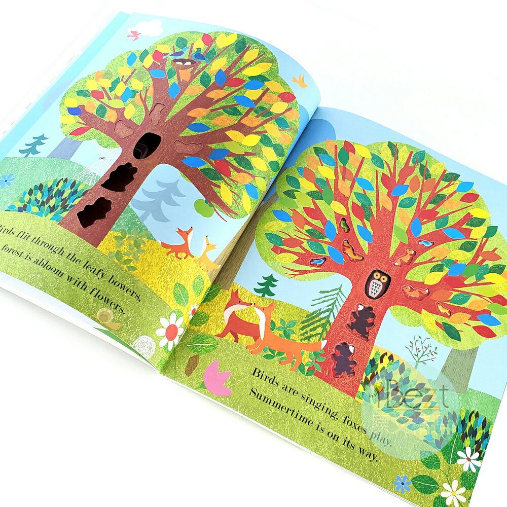 Little Tiger - A Peek-Through Picture Book(Tree/Bee/Sea/Moon) 精緻絕美的洞洞繪本