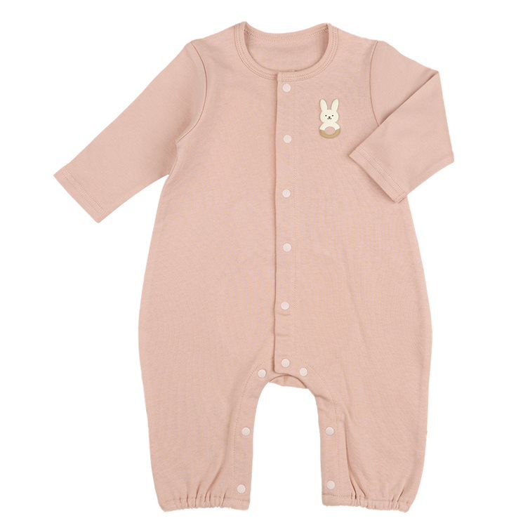 akachan honpo - 長袖兔裝-動物造型屁屁-粉紅色