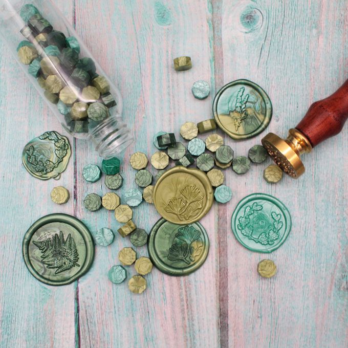 HAPPYMT - 火漆蠟粒大罐裝-漫步在原野森林-綠色系